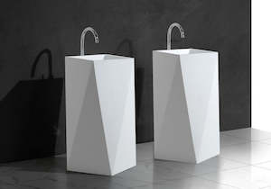 Freestanding Geometric Basin - 860mm - B1387