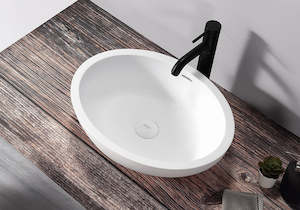 Solid Oval Shaped Basin - 590mm - B1301-A