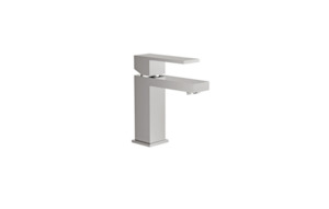 Short Basin Mixer - Square & Short - Brushed Nickel - ROC10