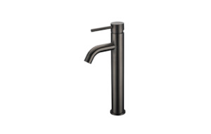 Bathroom and toilet fittings - wholesaling: Tall Basin Mixer - Brushed Gunmetal - CLAS16