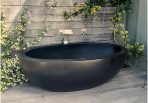 Bathroom and toilet fittings - wholesaling: Outdoor Bath - Matte Black - 1880mm - B048