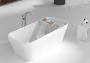 Gia Rectangle High Side Bath - 1700mm - G65158