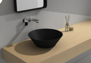 Bathroom and toilet fittings - wholesaling: Matte Black Stone Basin - 400mm - G38523