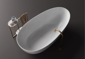 Slimline Jolanda Egg-Shape Bath - 1700mm - ST03 1700 T