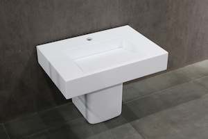 Bathroom and toilet fittings - wholesaling: The Ramp Junior 100 Basin 550mm Wall Hung Stone Basin