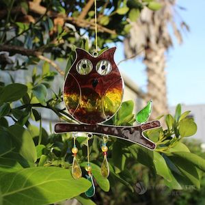 Garden Decor: Owl Suncatcher