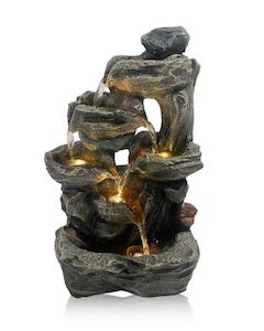 Wood & Stone Fountain