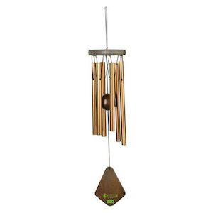 Garden Decor: Small Bronze Windchime