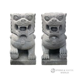 Sculptures & Statues: Lavastone Foo Lions