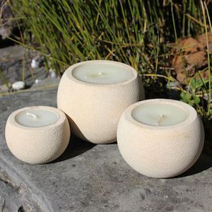 Ornaments & Handicraft: Stone Ball Candles