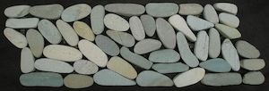 Stonemats: (Sliced Pebble) Polar Mist