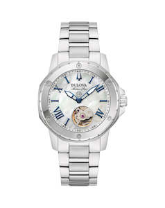 Bulova Ladies Automatic Stainless Steel 100M WR Watch - 96L326