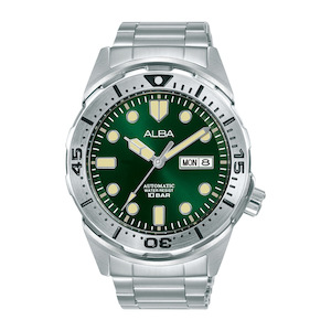 Alba Automatic Men's Green Dial Stainless Case & Band - AL4371X1