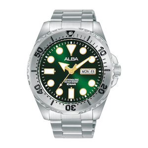 Alba Automatic Men's Green Dial Stainless Case & Band - AL4487X1