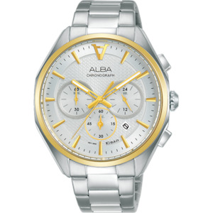 Alba Two Tone Men's Stainless Chronograph Watch - AT3H58X1