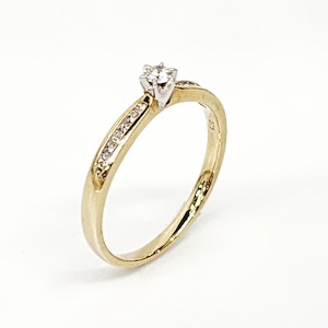 9ct Yellow Gold 0.25ct Diamond Ring