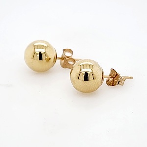 8mm Ball Stud Earrings in 9ct Yellow Gold