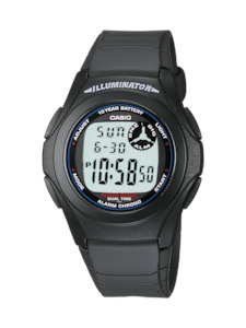 Casio Digital 10Yr Battery WR Watch - F200W-1A