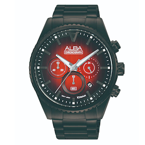 Jewellery: Alba Signa Red Dial Men's Quartz Watch 43mm - AT3H91X1