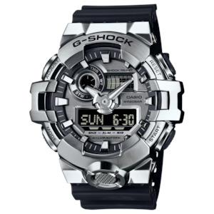 Casio G-Shock Duel Metal Covered 200M WR Duel Time Watch - GM700-1A