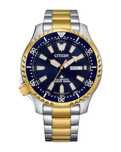 Citizen Promaster Dive Automatic Gents 200M Two Tone Blue Dial Watch - NY0154-51L