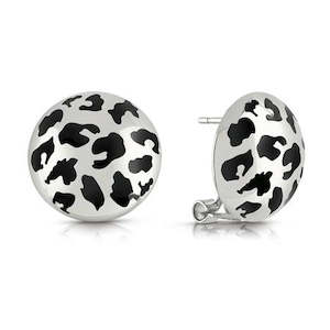 Guess Rodium Plated Stud Earrings - UBE29087