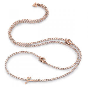 GUESS Small Chain Knot Necklace UBN29017