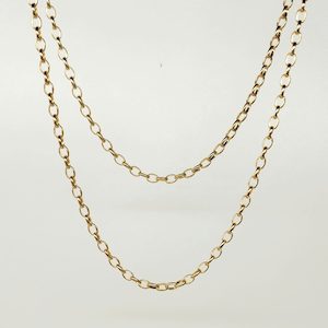 9ct Yellow Gold B01 Oval Belcher Chain