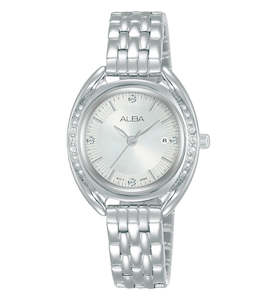 Alba Fusion Womens Stainless Steel Dress Watch AH7Y93X1