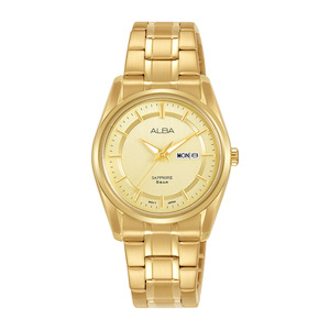 Alba Ladies Gold Tone Day & Date Calender - AN8032X1