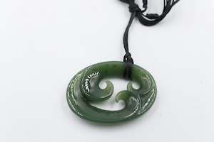 New Zealand Greenstone Triple Koru