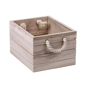 Natural Wooden Crate Small