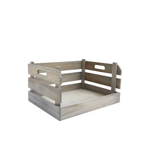 Wooden Crate Grey