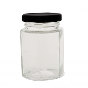 Glass Jar 100ml Hexagonal