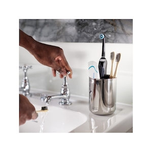 Joseph Joseph Luxe Toothbrush Caddy Stainless Steel