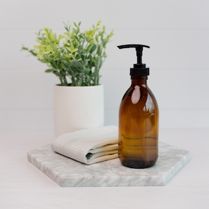 Soap Pump Bottle Amber 250ml