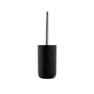 Toilet Brush Holder Black Marble