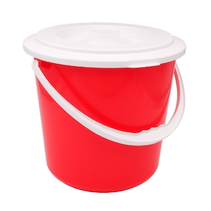 Taurus Bucket with Lid 10L Red