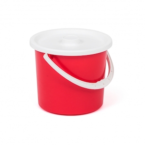 Taurus Bucket with Lid 2.5L Red