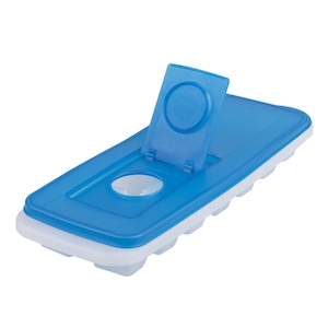 Plastic container, household: Ice cube Tray with Pour Through Lid