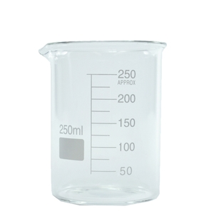 Plastic container, household: Glass Beaker 250ml