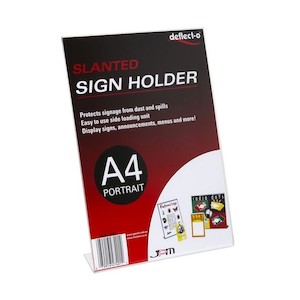 Sign Holder A4 Slanted Portrait