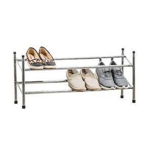 Plastic container, household: Shoe Rack 2 Tier Chrome Expanding