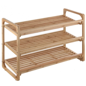 Shoe Rack 3 Tier Bamboo