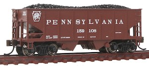 Bachmann 19551 USRA 55-Ton 2-Bay Open Hopper w/Load Pennsylvania Railroad 159108