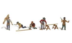 Woodland Scenics A1947 Carpenter Crew HO Gauge Figures