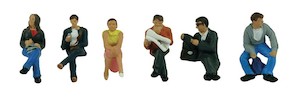 Bachmann Branchline 36-045 Station Passengers Sitting OO Scale Figure set