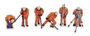 Toy: Bachmann Branchline 36-050 Permanent Way Workers OO Scale Figure set