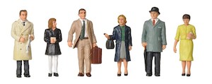 Bachmann Branchline 36-402 1960/70s Standing Station Passengers OO Scale Figure set