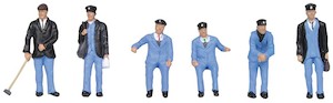 Bachmann Branchline 36-407 1950s Train Crew OO Scale Figure set